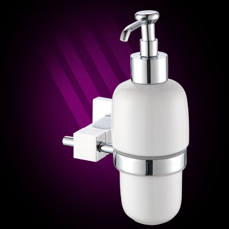 High end Bathroom Hardware Solid brass Soap Dispenser/Lotion Dispenser,Brass base with chrome