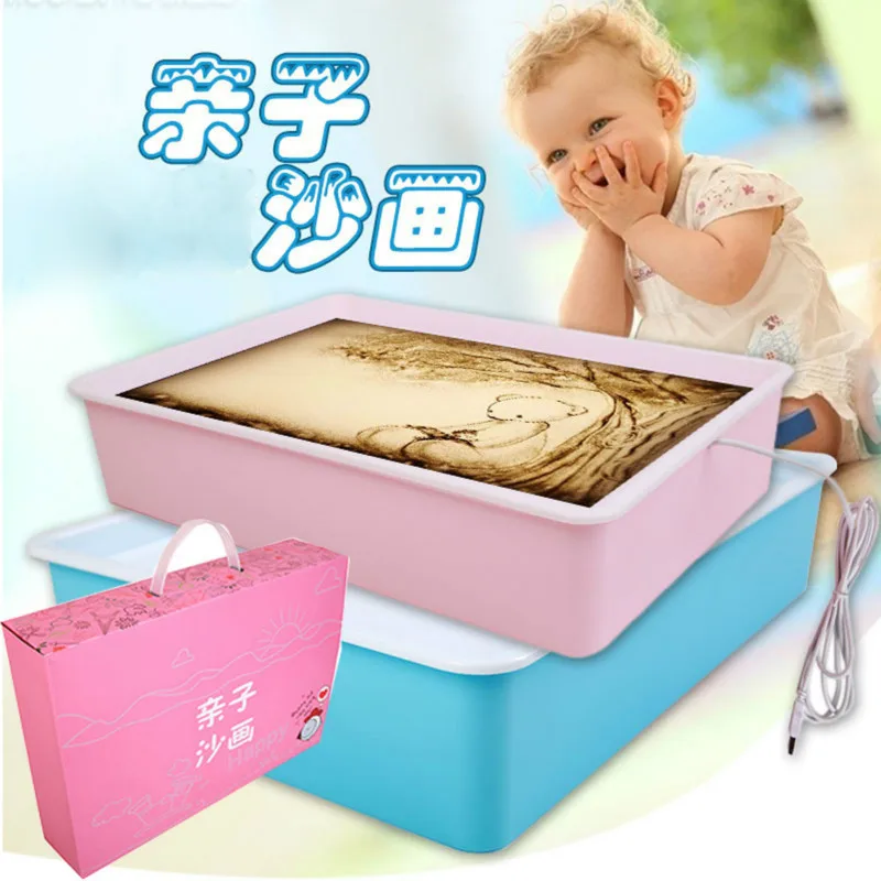 

Parent-child Children Toy Sand Painting Stage School Training, Wisdom, Creative Gifts, Sand Painting Table Wholesale