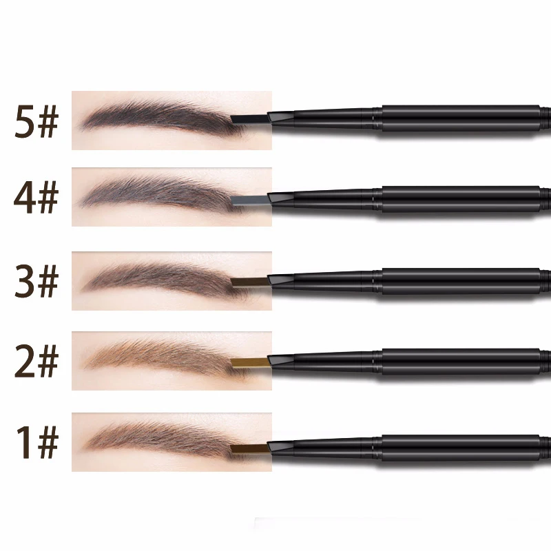 

Free Cusotm Logo Private Label Need Minimum 5 Colors Long-lasting Double-End Eyebrow Pencil Soft Smooth Fashion Eye Brow Pen