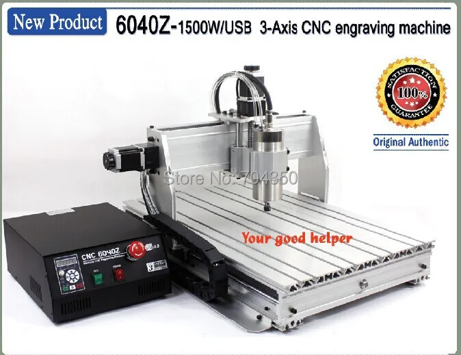 3 axis 6040 1500W USB MACH3 CNC ROUTER ENGRAVER/ENGRAVING DRILLING AND ...