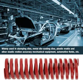 

High Accuracy Red Mold Spring Steel Red Mold Coil Spring For Stamping Metal Dies 60mm muelles tensores
