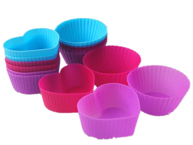 heart shape silicone muffin cup 23