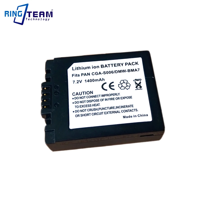 BATERIA para Panasonic Lumix dmc-fz7 dmc-fz18 series cga-s006 cga-s006e cgr-s006
