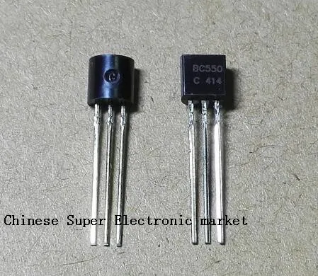 

100pcs BC550 BC550C Silicon Transistor DIP TO-92