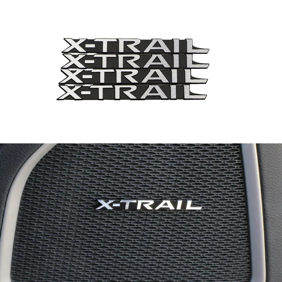 Jameo Auto 4 Pcs/Set Aluminum Car Interior Door Audio Decoration Trim Stickers for Nissan X-trail Xtrail Rogue 2012 - 2018 Parts Jameo Auto 4 Pcs/Set Aluminum Car Interior Door Audio Decoration Trim Stickers for Nissan X-trail Xtrail Rogue 2012 - 2018 Parts