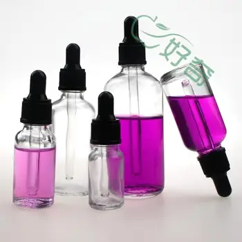 

free shipping 10 ml transparent screw glass dropper bottle dropping bottle