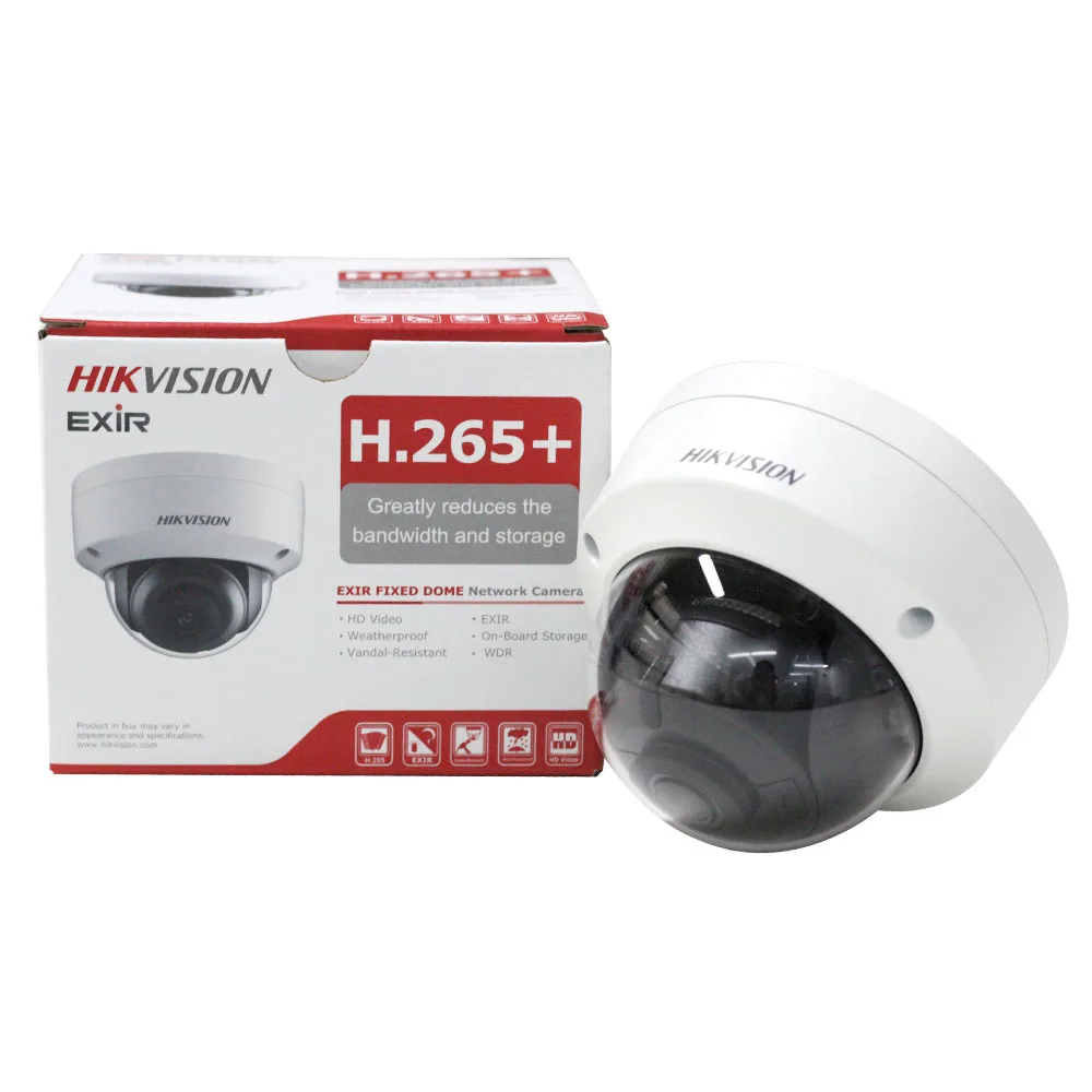 Hikvision POE IP DS-2CD2185FWD-I 8MP открытый купол Камера H.265 обновляемых CCTV Камера Интерфейс безопасности Камера 2,8 мм