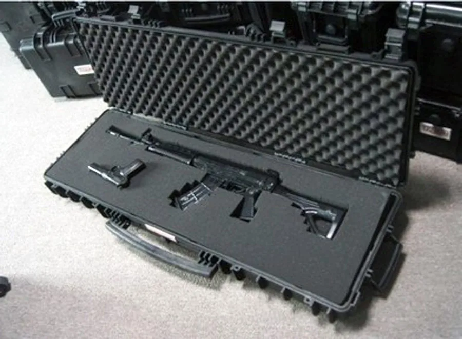 Длинные случае инструмент toolbox пистолет случае чемодан ударопрочный герметичный водонепроницаемый безопасности футляр для