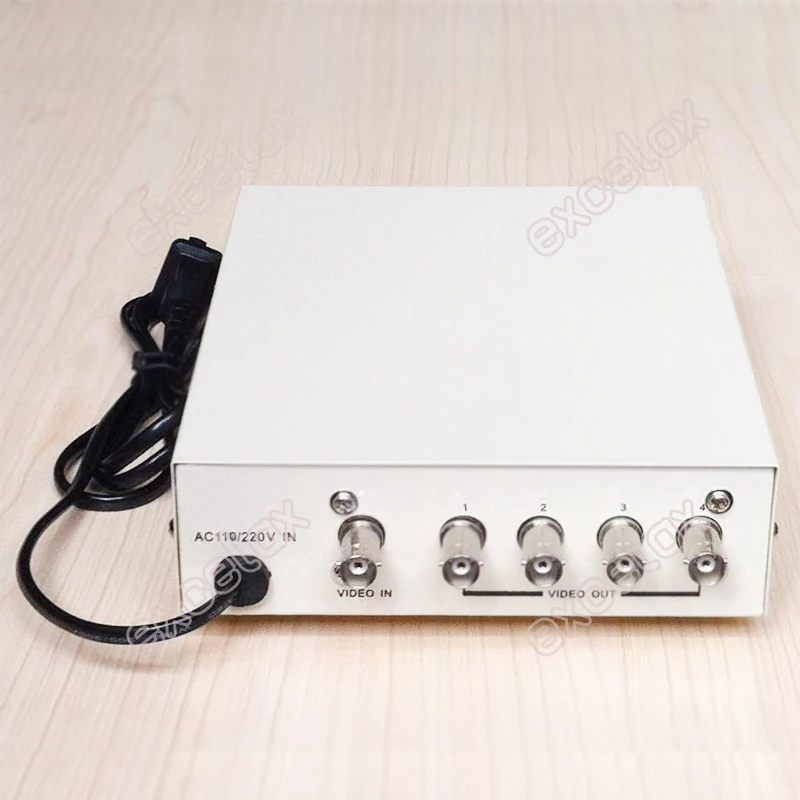 AC110V AC220V 1 в 4 Out AHD BNC разъем видео дистрибьютор 4CH сплиттер для аналогового HD камера