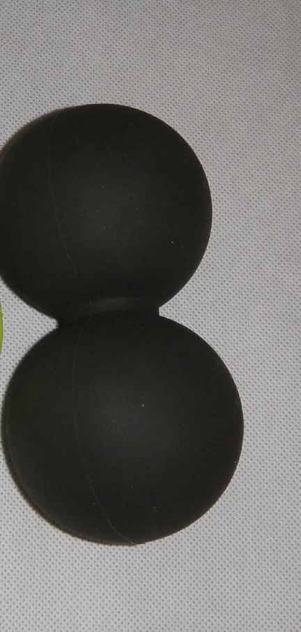 Тренажерный зал Фитнес мяч массажный мяч Лакросс терапия точка тела упражнения спортивный мяч для йоги расслабление мышц снимает усталость ролик - Цвет: Черный