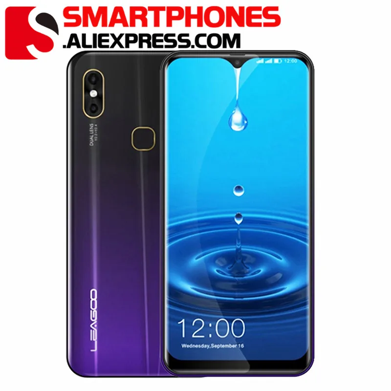 

LEAGOO M13 Android 9.0 19:9 6.1" Waterdrop Smartphone 4GB RAM 32GB ROM MT6761 Quad Core Fingerprint Face ID 4G Mobile Phone