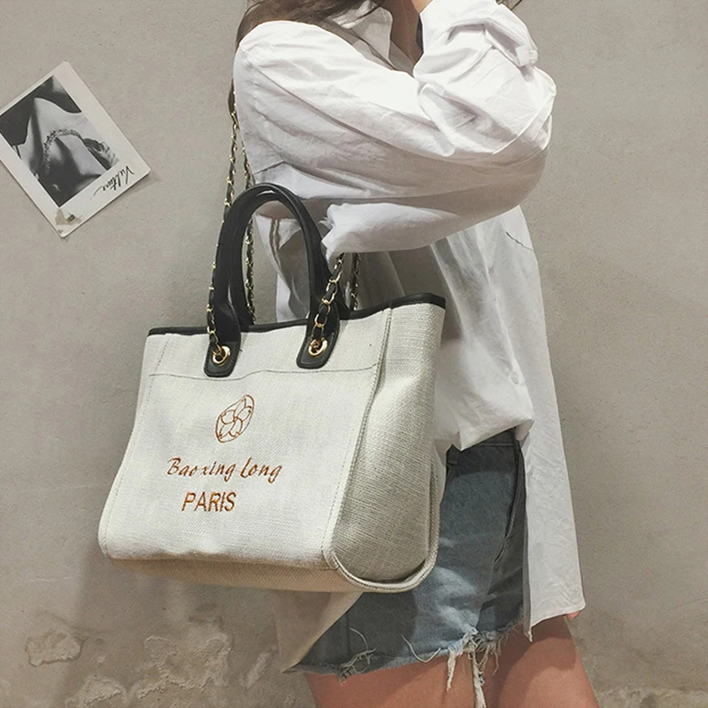 

korean Luxury canvas bag embroidered Letter bags sac a main femme handbags women famous brands bag crossbody bags for women 2018