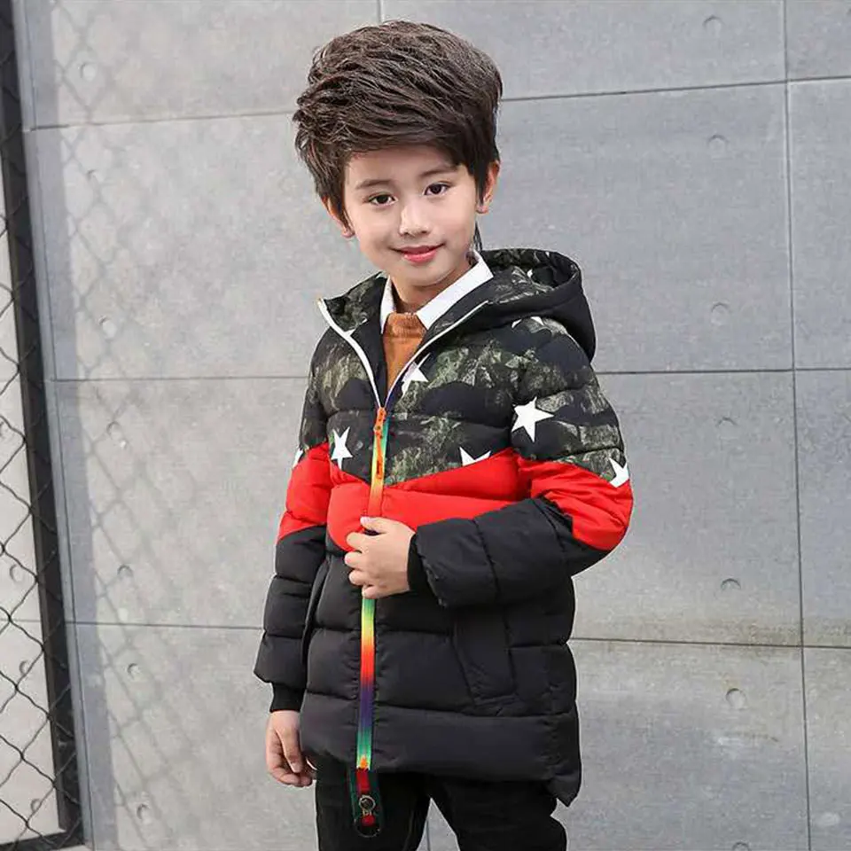 

Children Clothing Boys Winter Fashion Coat 2018 Baby Winter Coats Kids Warm Outerwear Hooded Coat For 3T-12 Yrs Children Clothes