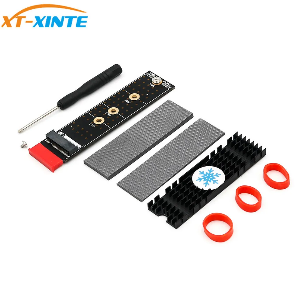 

NVME Adapter Card NGFF M.2 M Key to PCI-E 1x PCI Express Converter Card with Heatsink Vertical