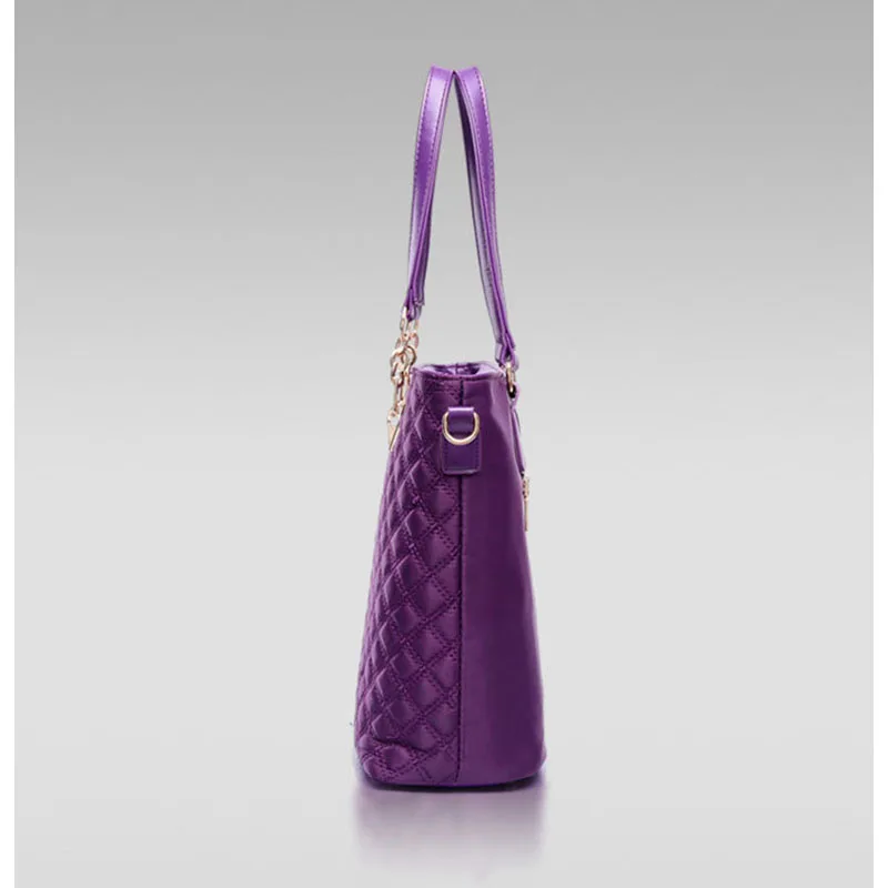 TTOU, женская модная сумка с ромбовидной решеткой, набор, 6 шт., Лоскутная композитная сумка, Женская винтажная сумка на плечо, повседневная сумка-тоут, сумка Оксфорд