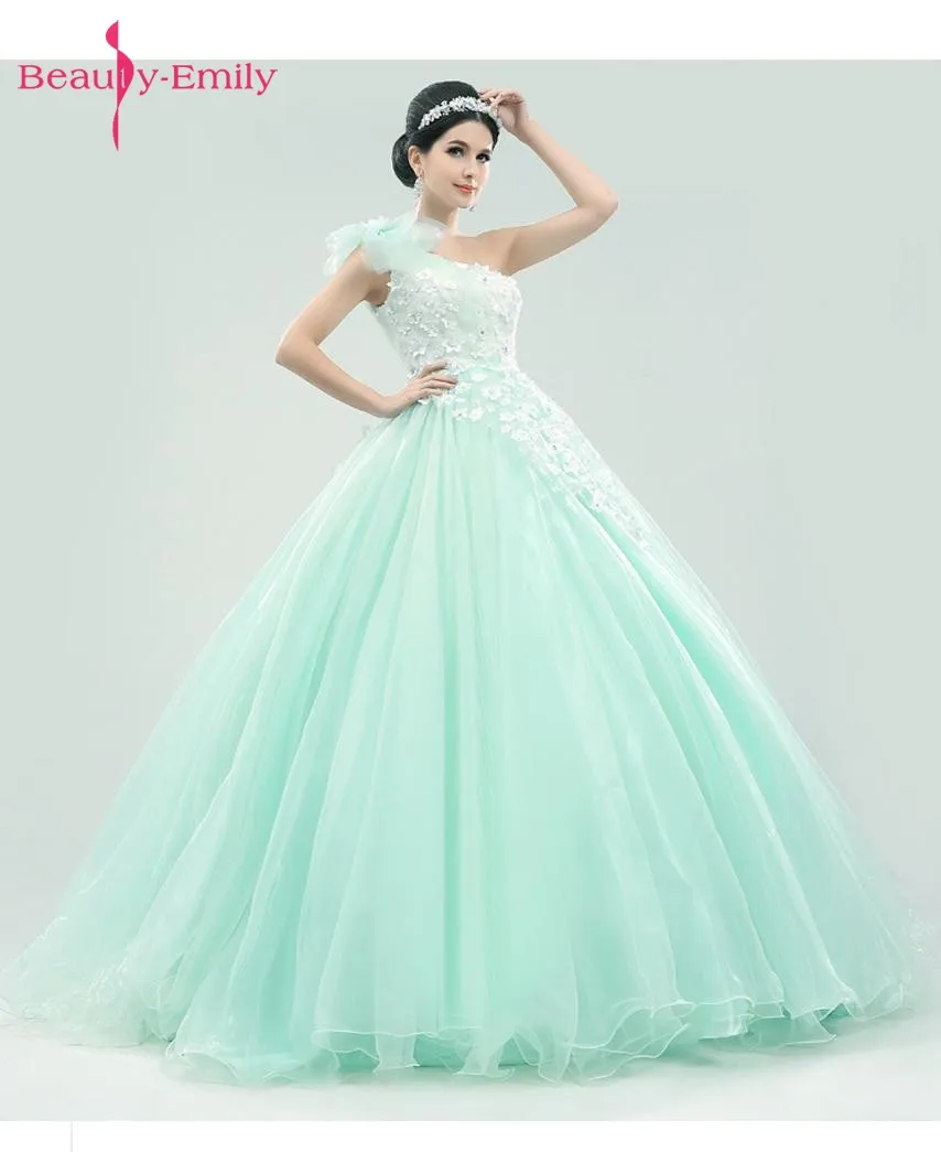 Beauty-Emily Long Ball Gown Quinceanera Dresses 2017 One Shoulder Princess Girl Dresses Sweetheart Sleeveless Lace Up Party Gown Beauty-Emily Long Ball Gown Quinceanera Dresses 2017 One Shoulder Princess Girl Dresses Sweetheart Sleeveless Lace Up Party Gown