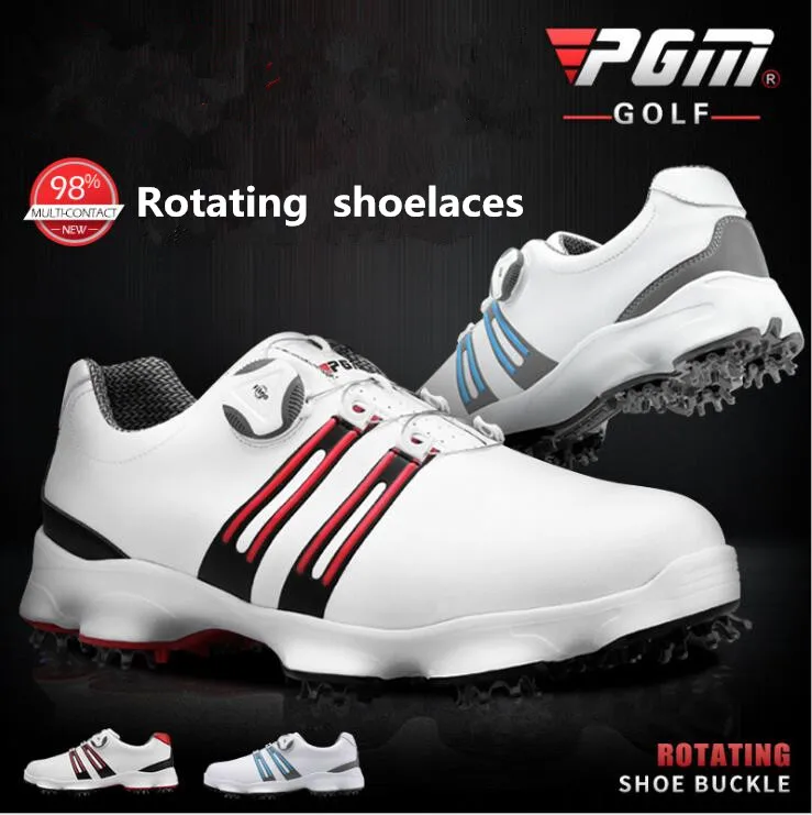 PGM Outdoor Sports Men Golf shoes Rotating Shoelaces Waterproof
