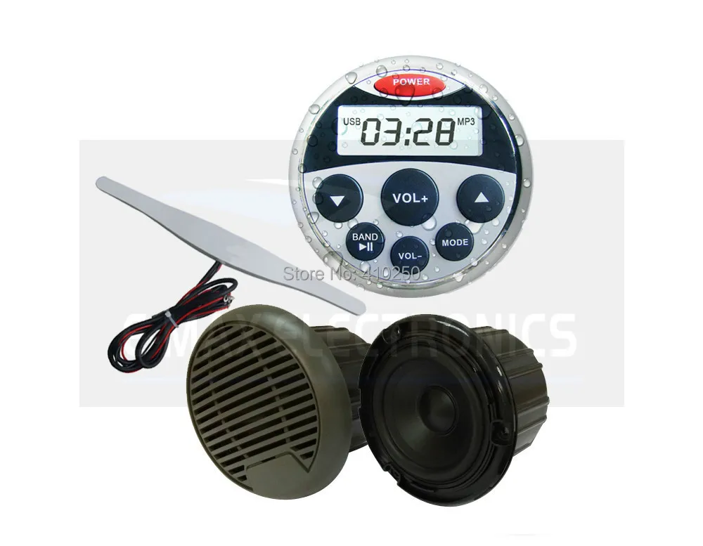 Buy Waterproof Marine SPA ATV UTV Radio Stereo Audio