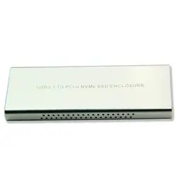 M.2 SSD Silver Алюминий HDD случае USB3.1 для PCIE NVME M2 SSD корпус с Тип C M.2 NGFF M ключ радиатора отверстие HDD Box