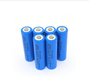 

6pcs/lot Etinesan 14500 3.7V 850mAh Protected Rechargeable Li-ion Battery for flashlight,torch ,toys ect.