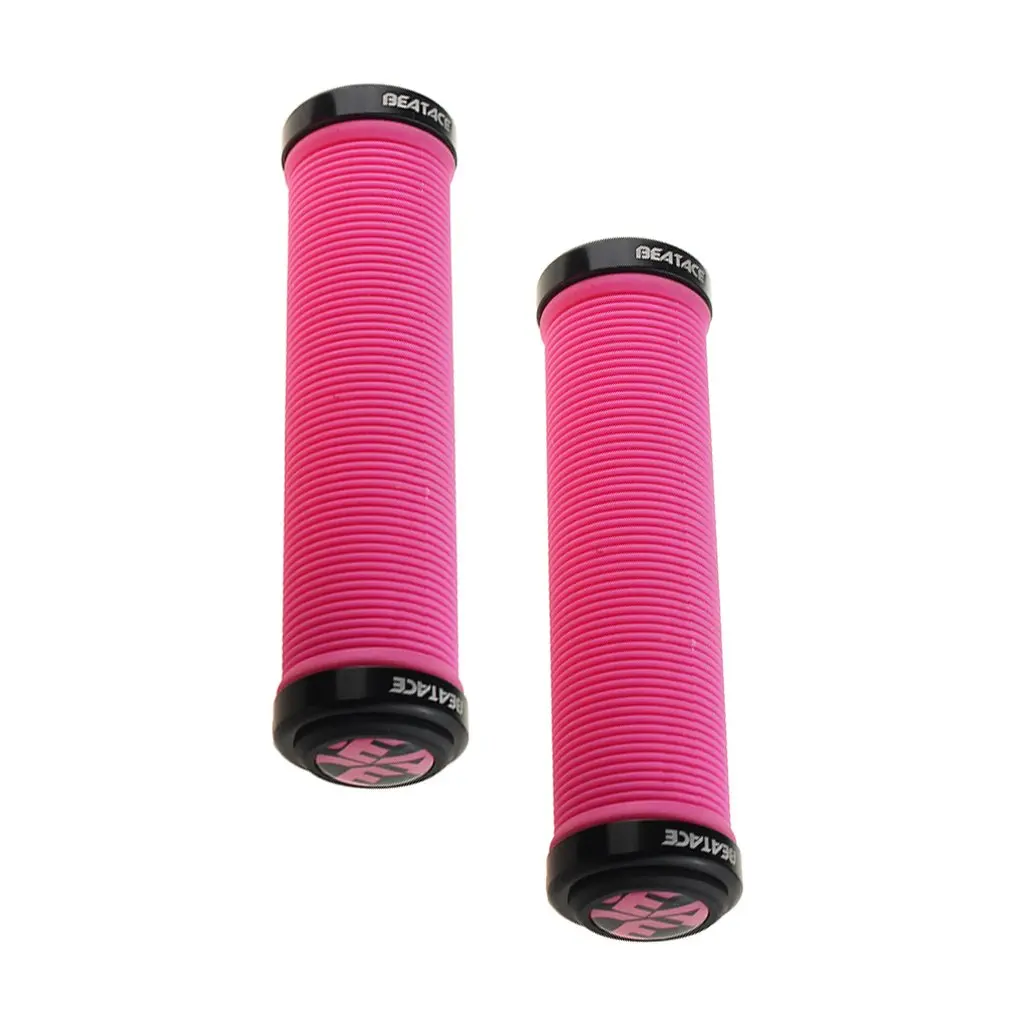 Велосипедные ручки Запираемые прямые противоскользящие линии резиновые ...