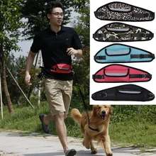 Dog Leash Hands Free Dog Walking Running Jogging Puppy Dog Leashes Lead Collars Adjustable Dog Lead Leash Waist Bag With Leash