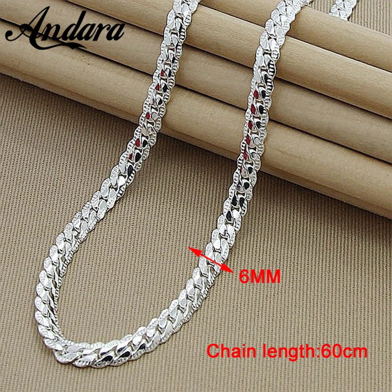6mm 60cm Snake Chain Necklace 