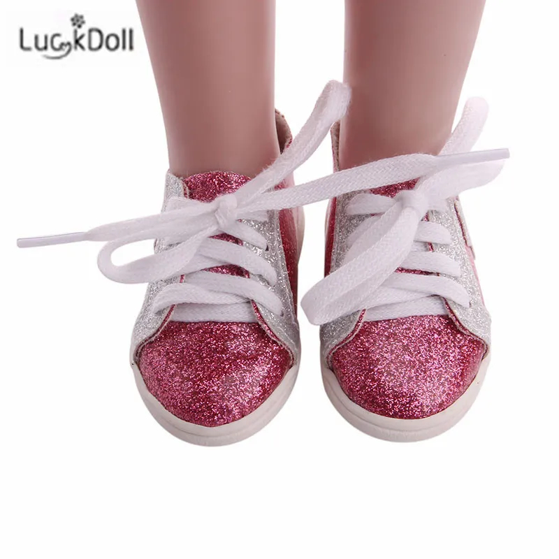 LUCKDOLL вафельная пятиугольная обувная игрушка ShoesFit 18 дюймов американская 43 см детская кукла одежда аксессуары, игрушки для девочек, поколение, день рождения Gif