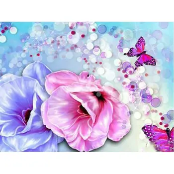 

DIY 5D Diamond embroidery butterfly full square rhinestones diamond mosaic patterns diamond painting Cross Stitch kits flower
