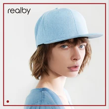 REALBY хип-хоп Ковбойская шапка женская кепка модная Корейская уличная кепка мужская козырек KR08