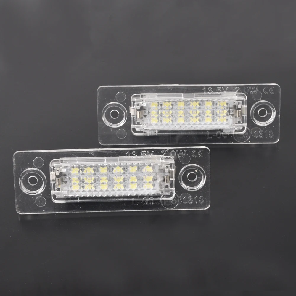 2x LED PREMIUM Kennzeichenbeleuchtung SMD für VW T5 V Golf 5 Plus Passat  3BG B5 Limo Touran 1T Caddy 2K Superb 3U