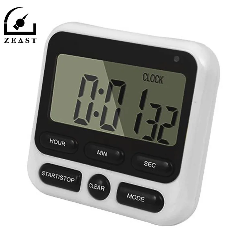 Electric Digital Kitchen Timer Big Digits Loud Alarm Clock