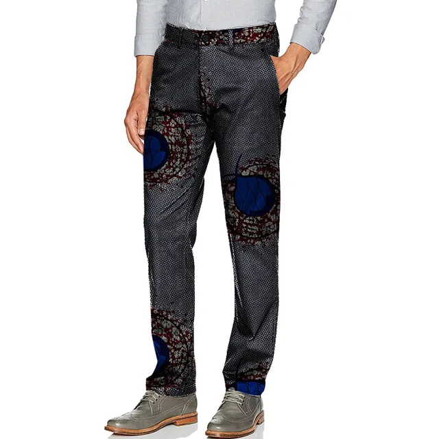 Africa Men Clothing Print PantsMan African Western Style Trousers ...