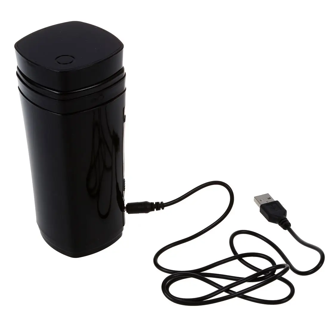 

Top Sale Rechargeable USB Powered Coffee Tea Cup Mug Warmer Automatic Stirring (Black)