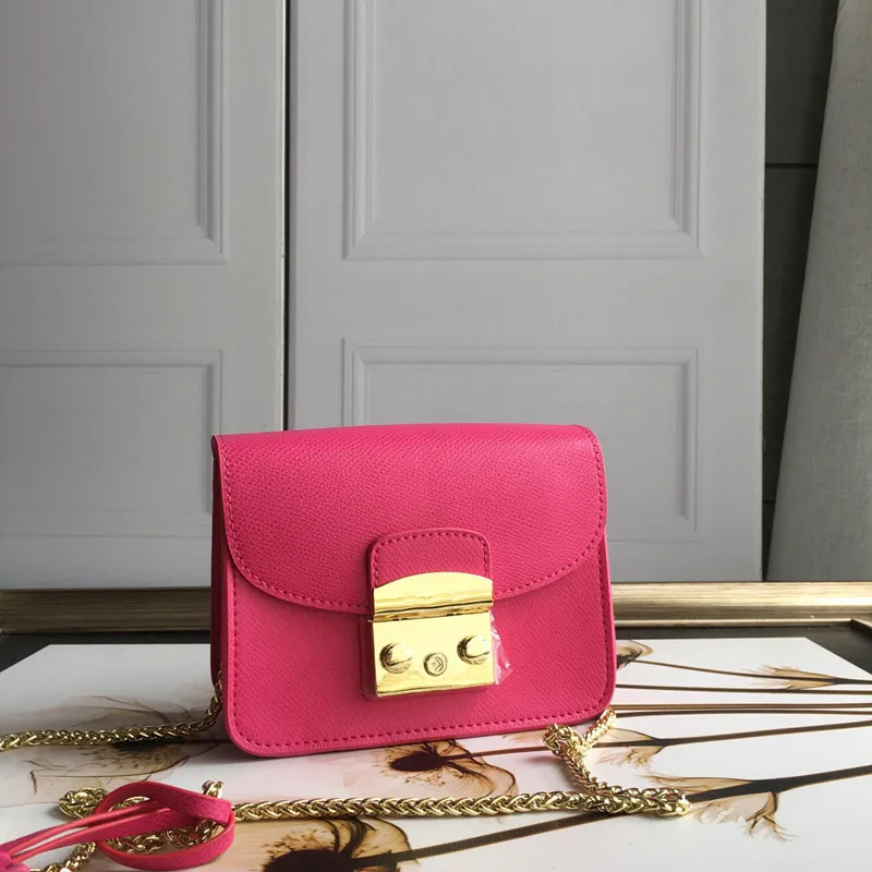  High quality Genuine leather handbags Women Golden chain Bag Luxury designer woman handbag fashion  - 33051098079