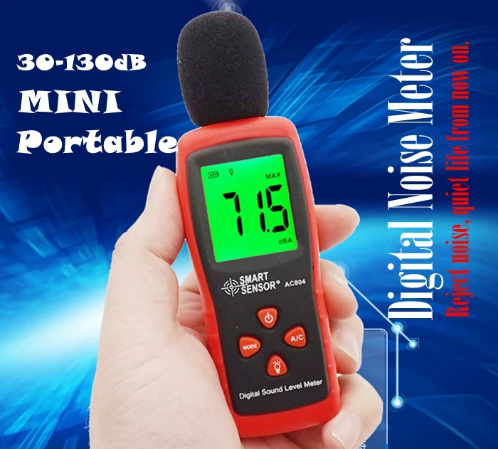 AC804 decibel tester, noise tester, sound level meter, noise detector