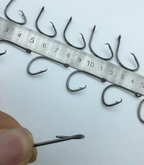 Matzuo Sickle Siwash Open Eye Hook Black Chrome Finish Matzuo Sickle Siwash  Open Eye Fishing Hook  Black Chrome Finish, Size #1 Size 1 Fishing Hook