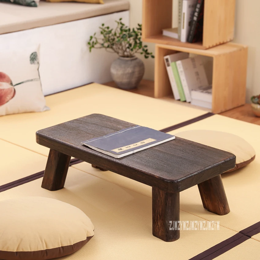 Восточные антикварные мебель дизайн японский чайный обеденный стол S/M/L Размер Гостиная деревянный журнальный низкий стол из натурального дерева