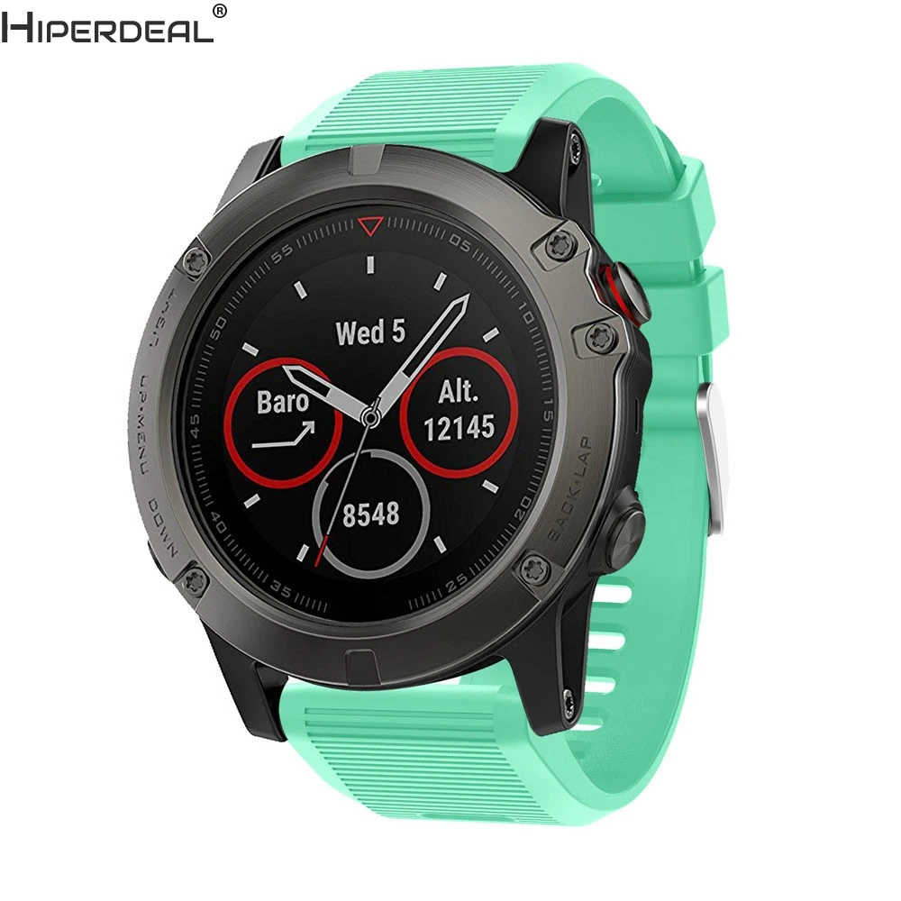 Hiperdeal новая Замена silicagel мягкие Quick Release комплект Группа ремешок для Garmin Fenix 5X