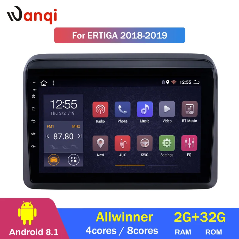 

2G RAM 32G ROM 9 inch Android 8.1 GPS Navigation System for 2018-2019 Suzuki ERTIGA with Bluetooth USB WIFI