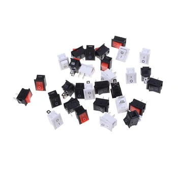 

10pcs/lot 15*21mm SPST 2PIN ON/OFF Boat Rocker Switch 6A/250V 3 Colors New Arrival