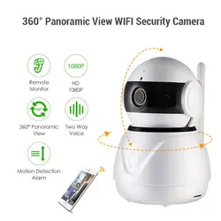 Беспроводной Wi-Fi Камера 1080 P Baby Cat монитор для собаки IP Cam P2P инфракрасный Главная Безопасность 360 Панорамный камеры с зумом мини Kamare