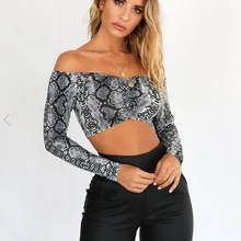 Женский спортивный короткий топ, топ для йоги, модный, Змеиный узор, сексуальный топ, Deportivo Mujer, уличная, тонкая, для танцев, короткая рубашка