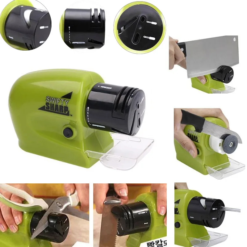 Hot Electric Knife Sharpener Rotate 360 Degree Multifunction Wheel Knife Sharpener Professional