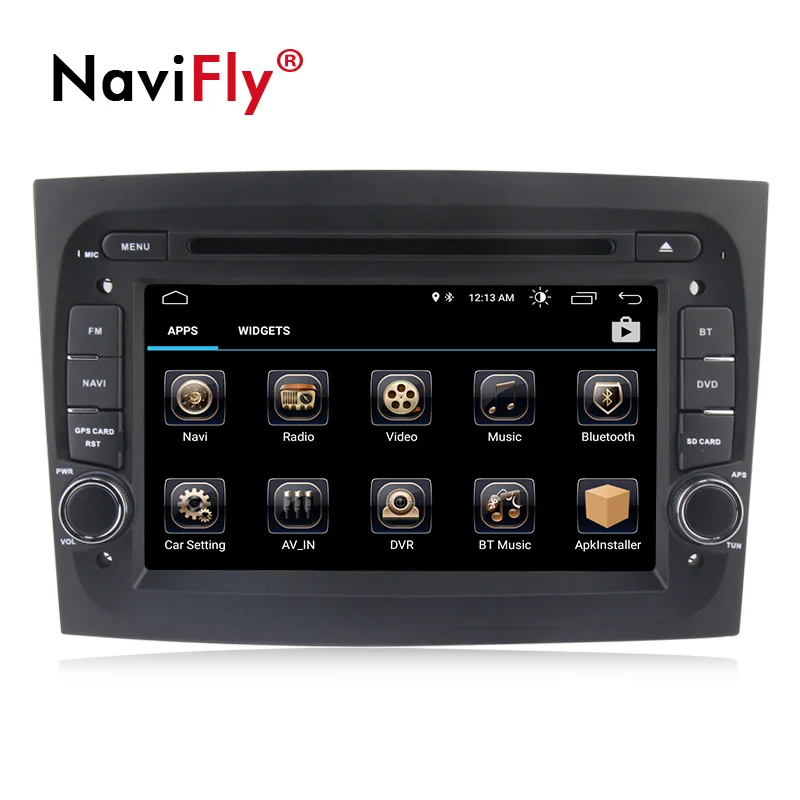 Sale Navifly Android 8.1 Car Multimedia DVD Radio Player for Fiat Doblo 2015 2016 with BT Wifi Stereo GPS navigation Canbus 2Din 2