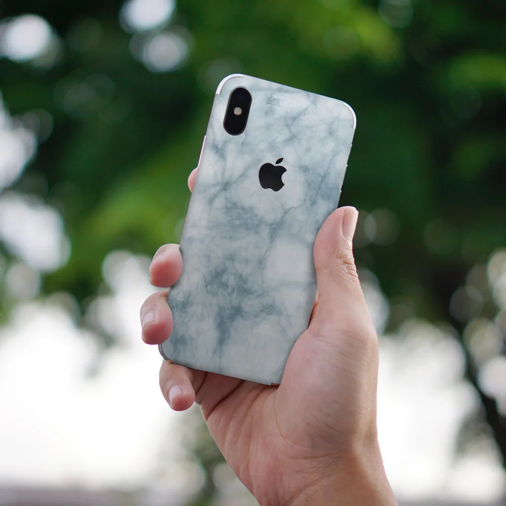 الأزرق سحابة ملصقات هاتف محمول ل iphone x ملصق 6 7 زائد XR xsmax الغطاء الخلفي ملصقا لا متفوقا للماء شخصية DIY