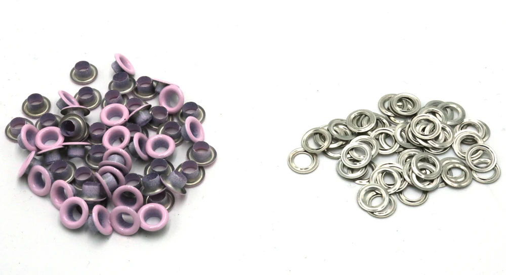 Grommets Promotion Top Fashion pink paint Metal Eyelets 1000 Sets Grommet Canvas Clothes Leather