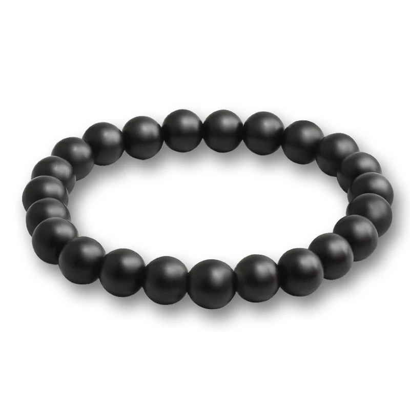 

Men Natural Volcanic Stone Bracelets Charm Matte Black Lava Beads Turquoises Tiger Eye Buddha Round Bracelet Women Yoga Jewelry