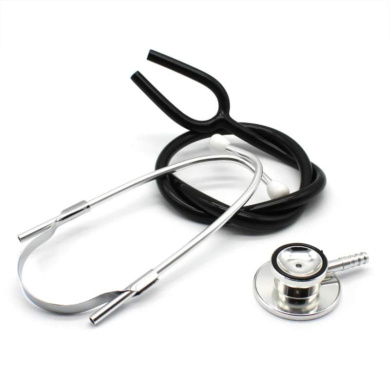 5pcs Portable Double Head Stethoscope Aid Emt Headed Stethoscope Portable Medical Auscultation Stethoscope Medical Device