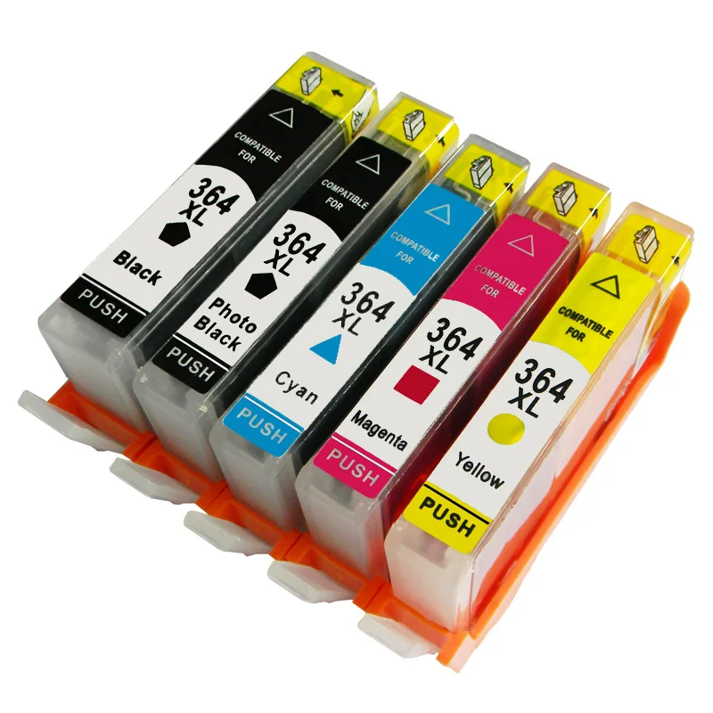 5 чернильный картридж 364 XL для hp с чернилами hp DeskJet Photosmart 5510 5520 6510 6520 7510 7520 принтер Полный чернил Замена для hp 364XL